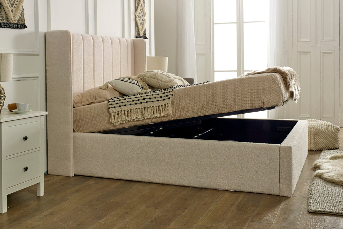 Charlie Teddy Bouclé Ottoman Storage Bed