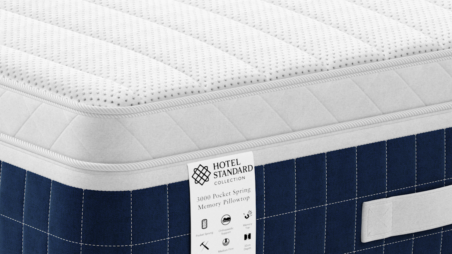 Hotel Standard 3000 Pocket Memory Foam Mattress