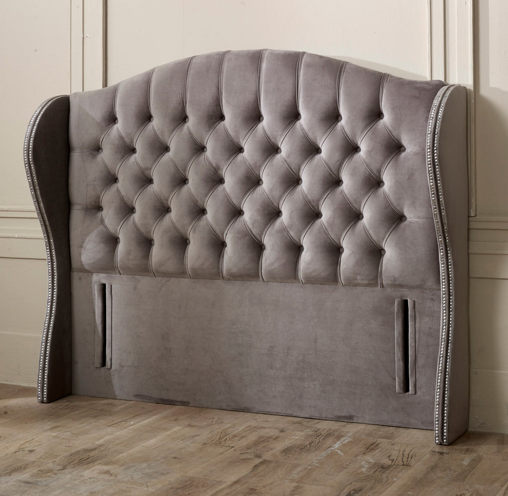 Belgravia Wing Floor Standing Headboard With Studs