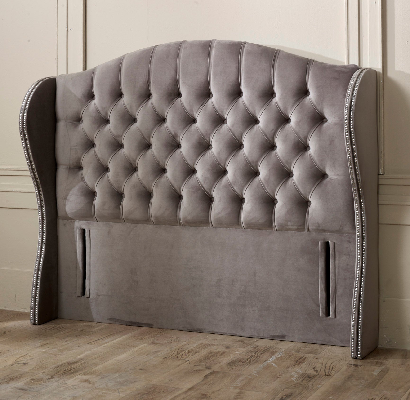 Belgravia Wing Floor Standing Headboard With Studs