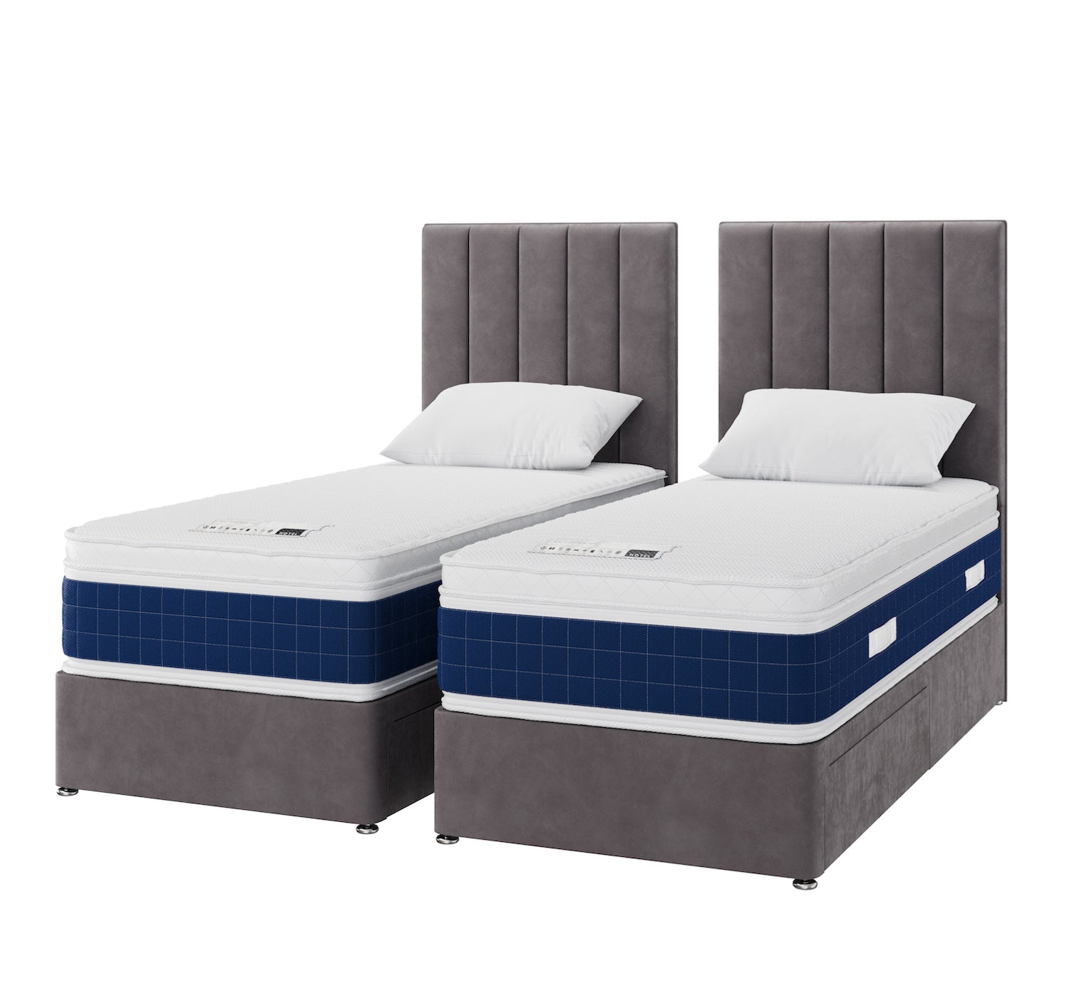 Zip and Link Hotel Standard 3000 Memory Pillowtop Divan Set