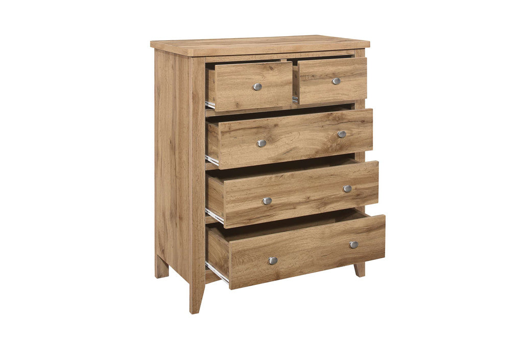 Birlea Hampstead Oak 3+2 Chest — view 2