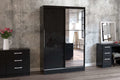 Birlea Lynx Black 2 Door Sliding Wardrobe