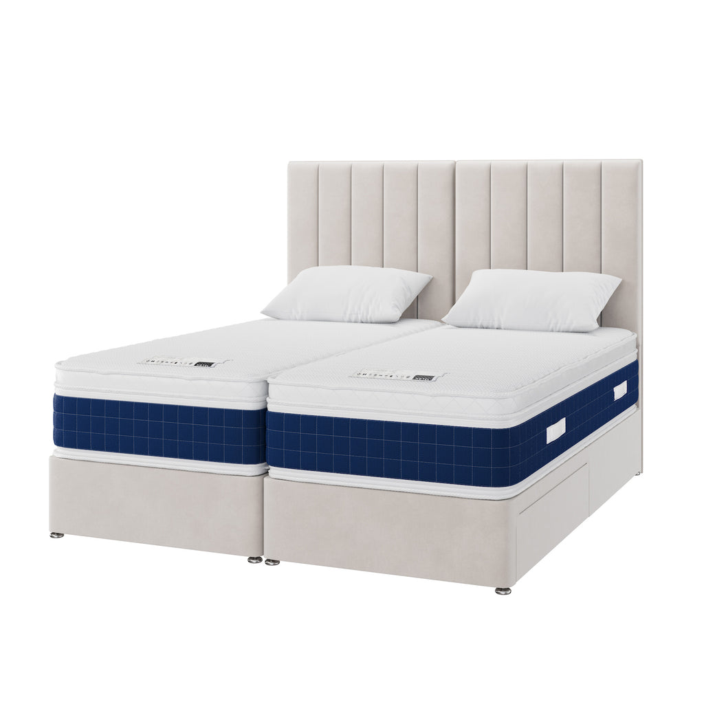 Zip and Link Hotel Standard 3000 Memory Pillowtop Divan Set