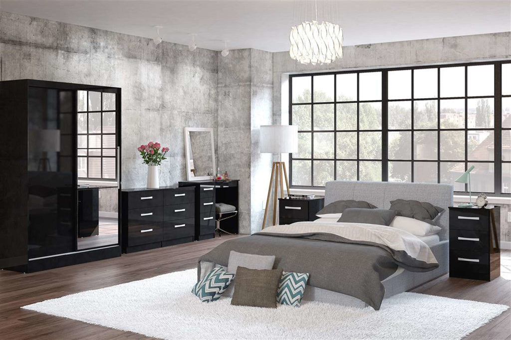 Birlea Lynx Black 6 Drawer Chest — view 2