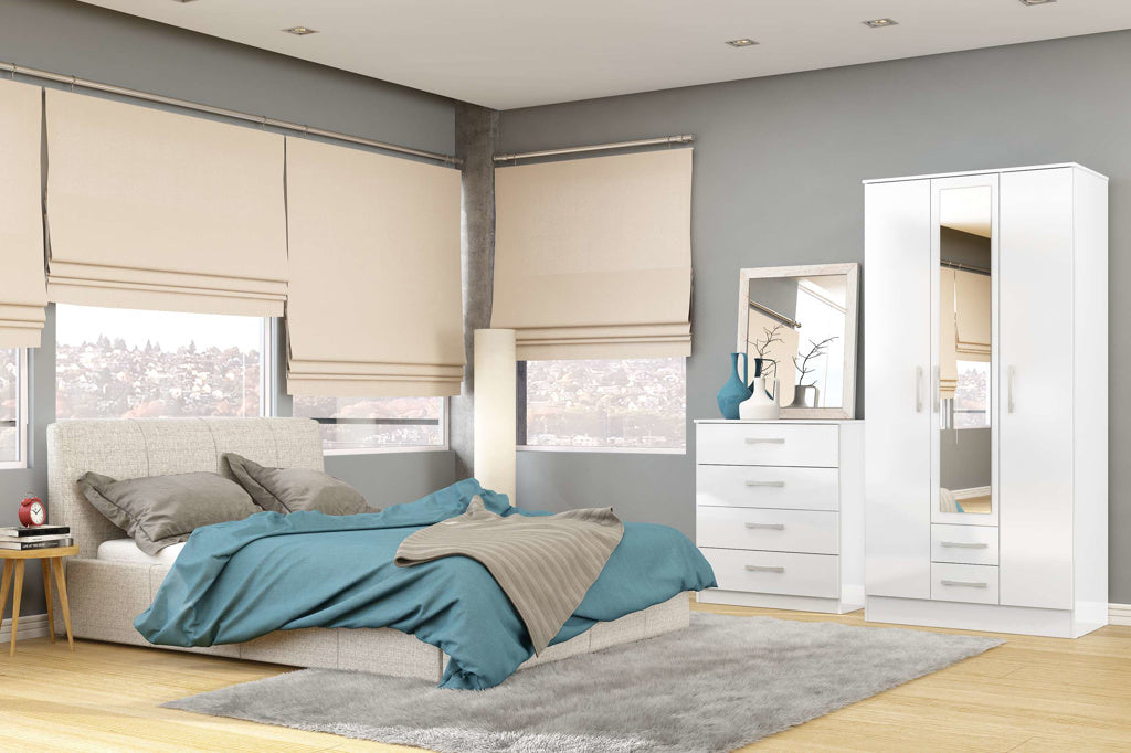 Birlea Lynx White 4 Drawer Chest — view 2