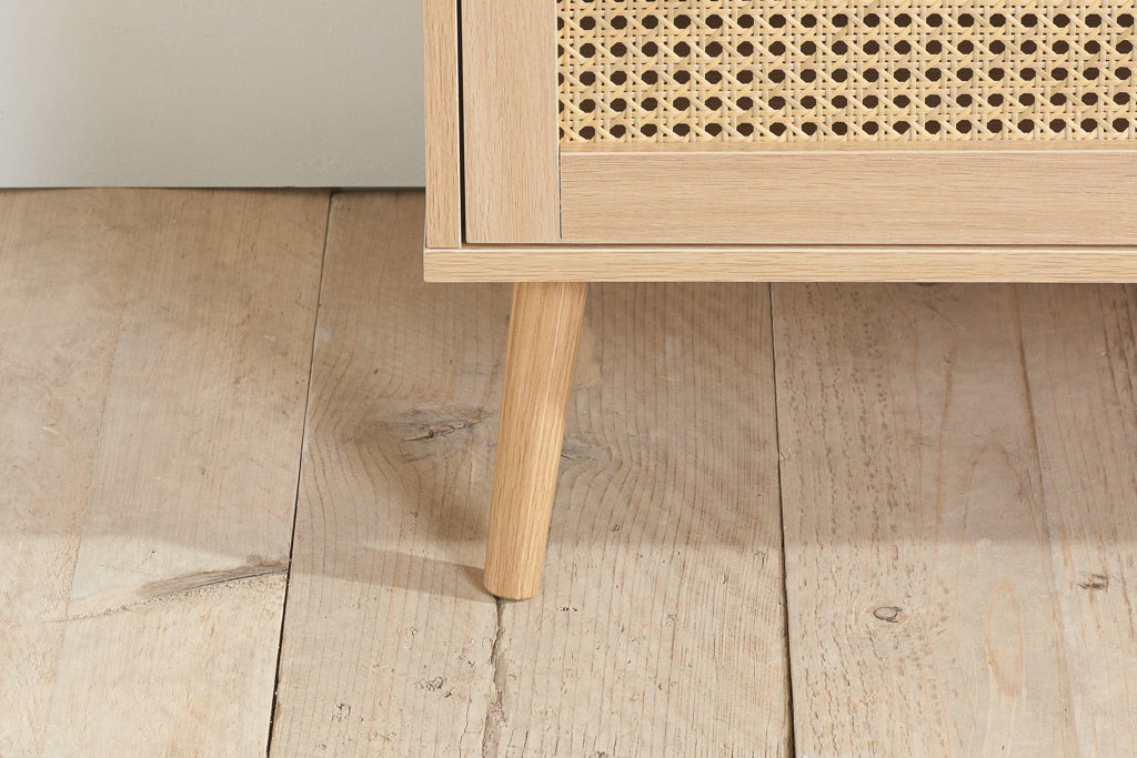 Birlea Croxley Rattan Oak 5 Drawer Chest — view 3