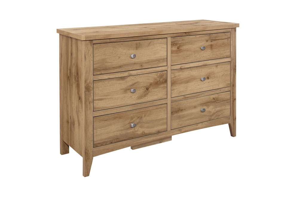 Birlea Hampstead Oak 6 Drawer Chest