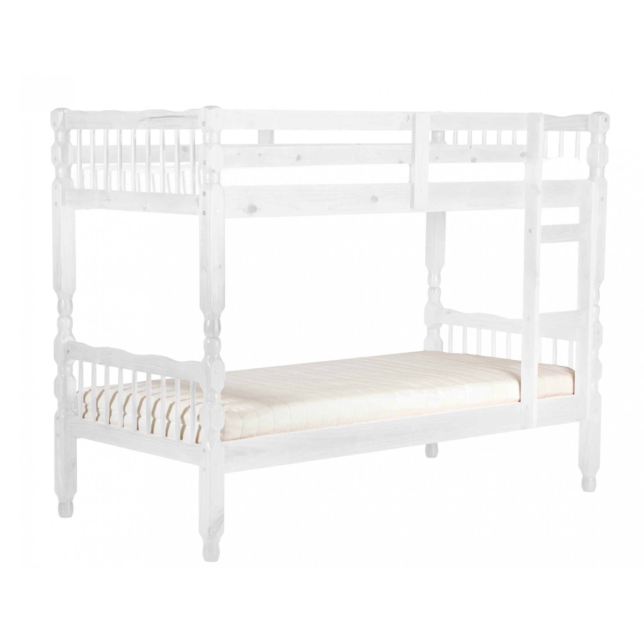 Milano White Wash Bunk Bed