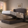 Lucia Ottoman Storage Bed Including Headboard