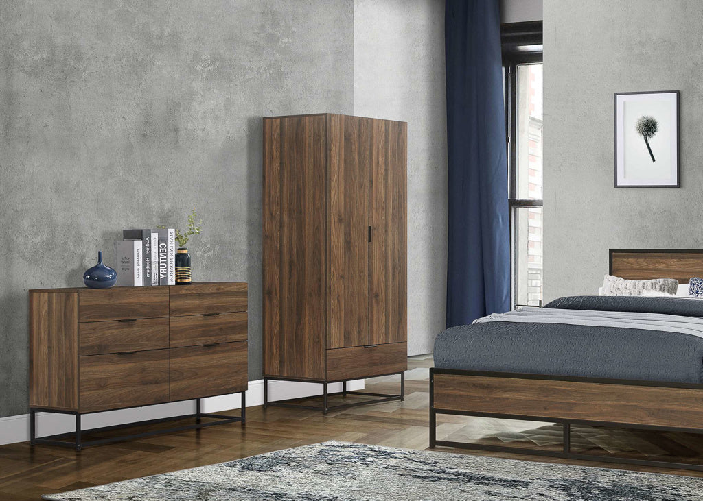 Birlea Houston Walnut 6 Drawer Chest — view 3