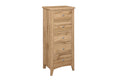 Birlea Hampstead Oak 5 Drawer Tall Chest