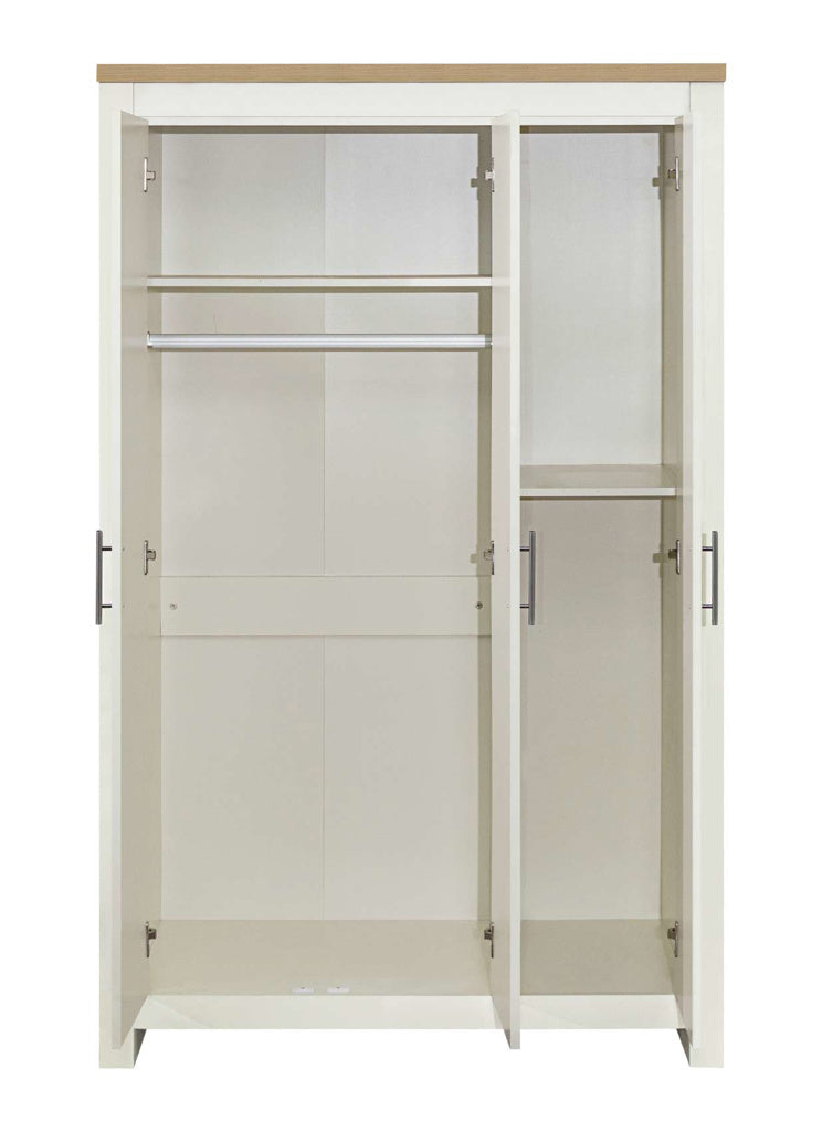 Birlea Highgate Cream & Oak 3 Door Wardrobe — view 2