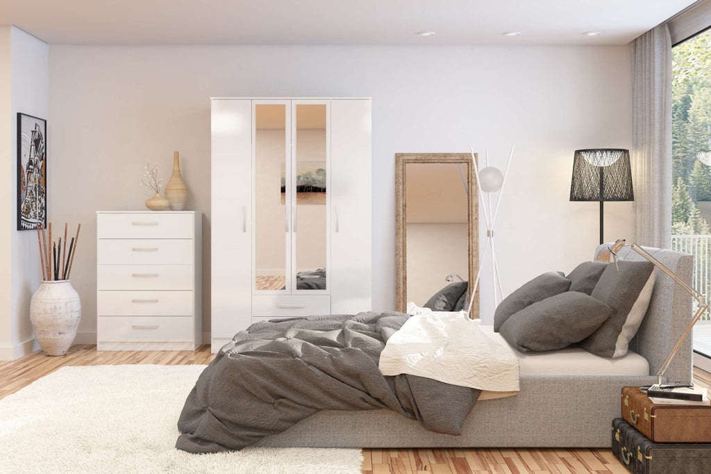 Birlea Lynx White 5 Drawer Chest — view 2