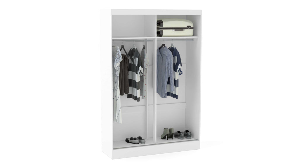 Birlea Lynx White & Grey 2 Door Sliding Wardrobe — view 2