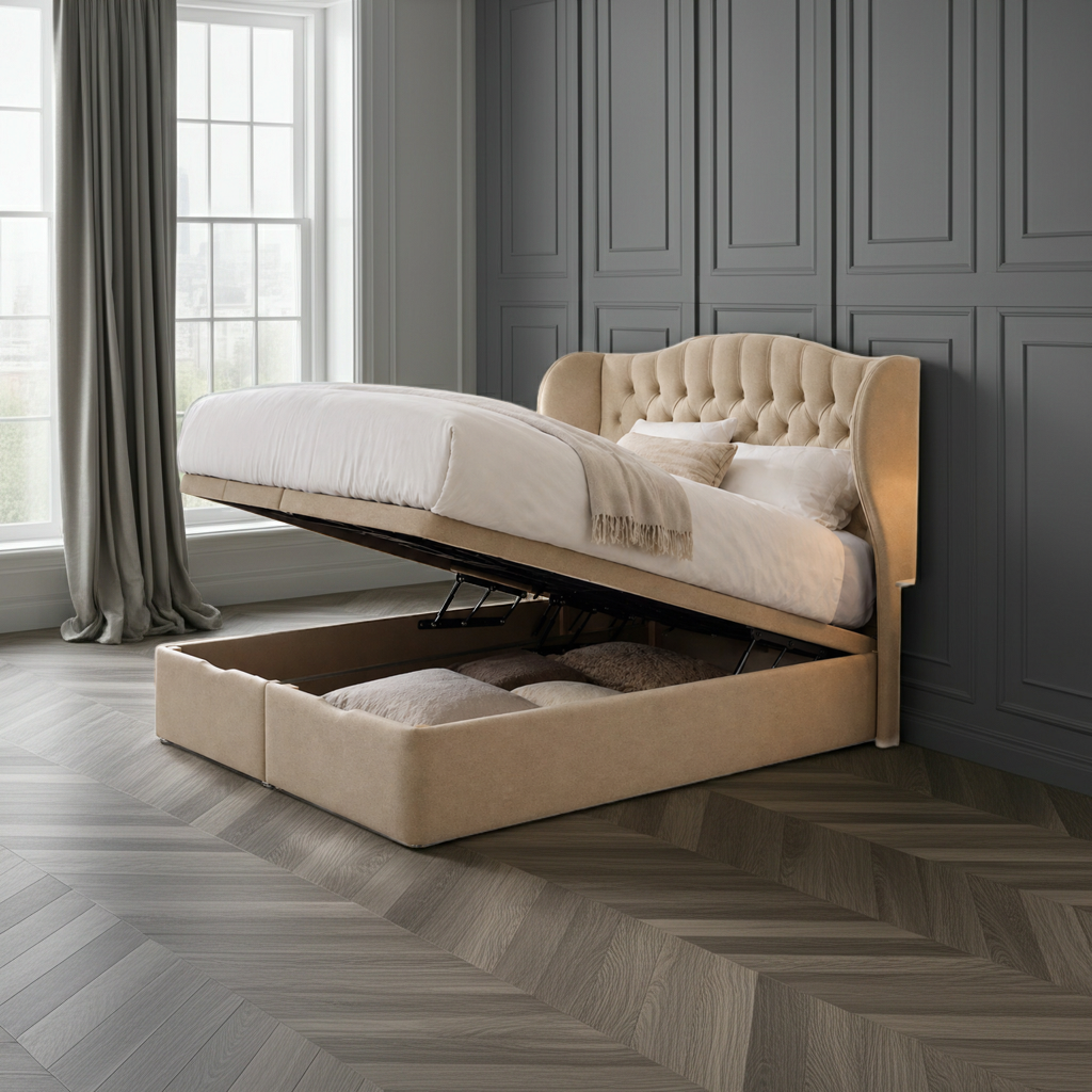 Belgravia Ottoman Storage Bed Including Headboard