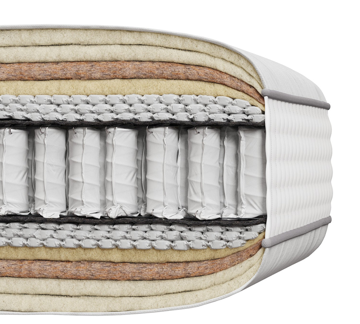 Cashmere Alpaca British Wool 19000 Pocket Natural Mattress