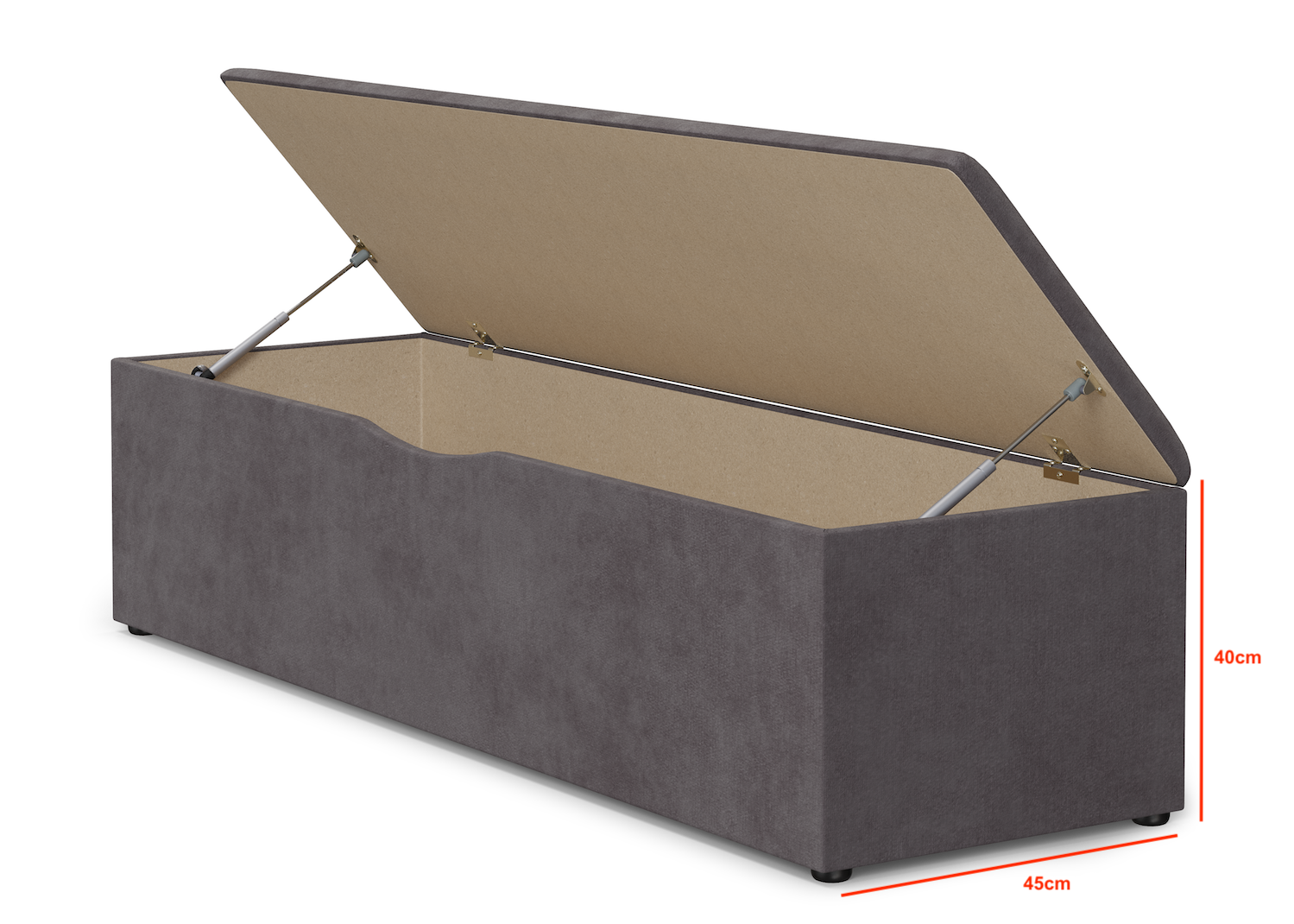 Saffron Chesterfield Ottoman Storage Box — view 2