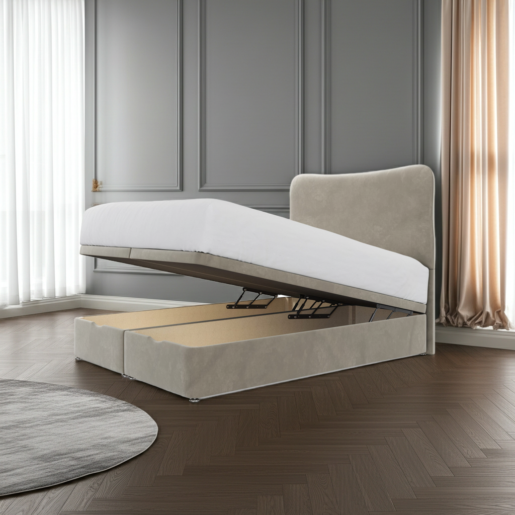 Celine Ottoman Storage Bed Including Headboard
