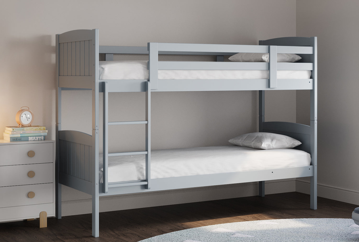 Hayes Grey Solid Wood Bunk Bed