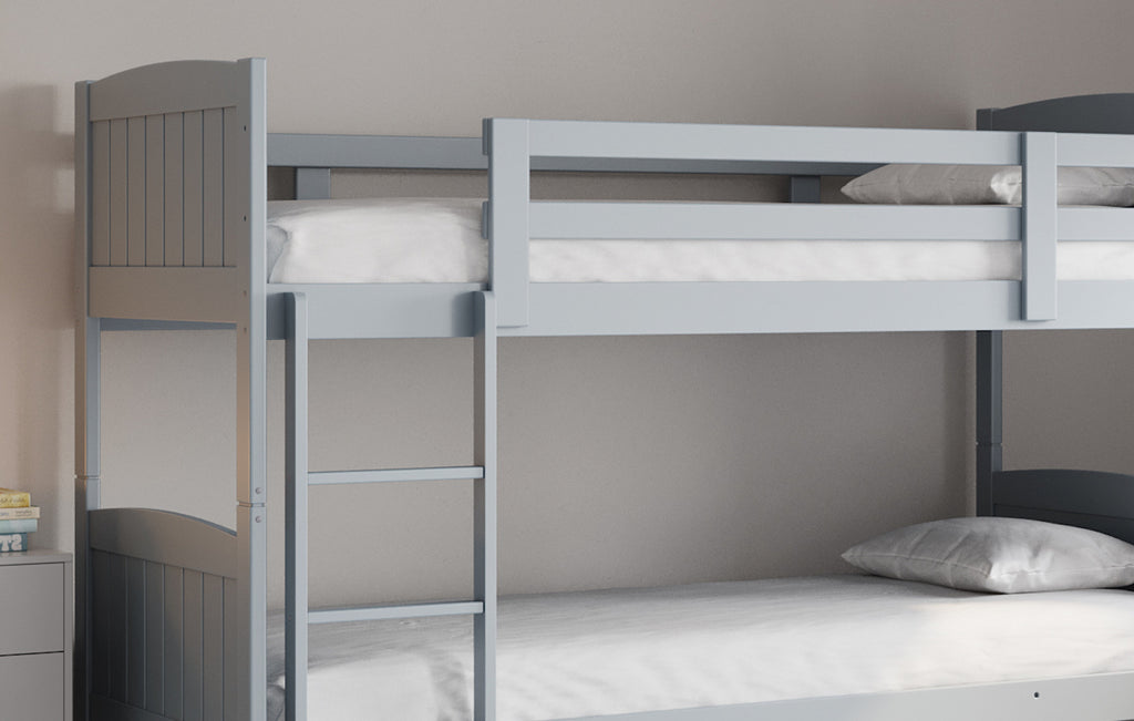 Hayes Grey Solid Wood Bunk Bed — view 2