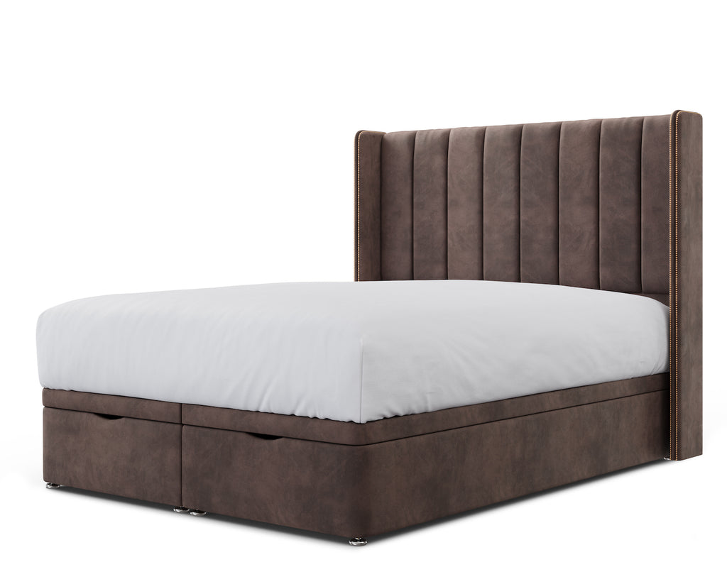 Lineo Ottoman Storage Bed Including Headboard — view 2
