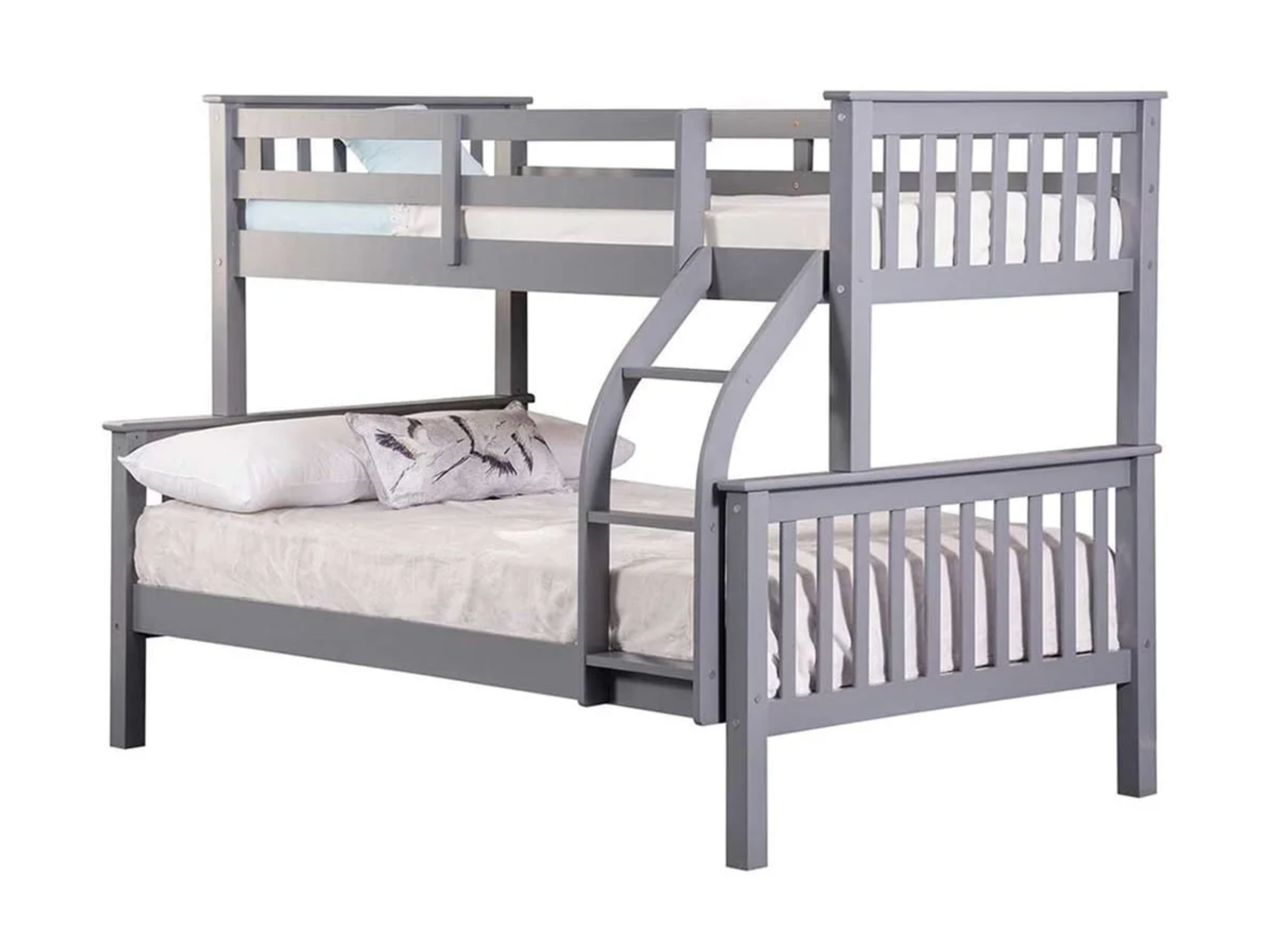 Connor Wooden Triple Sleeper Bunk Bed Grey