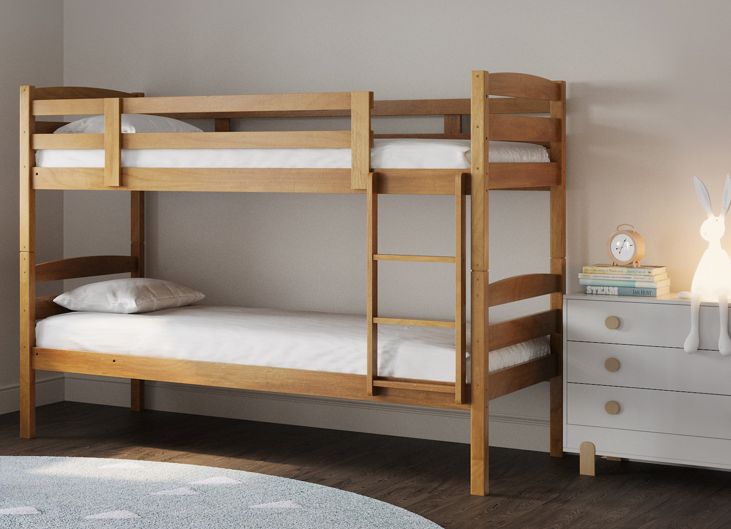 Tripoli Pine Solid Wood Bunk Bed