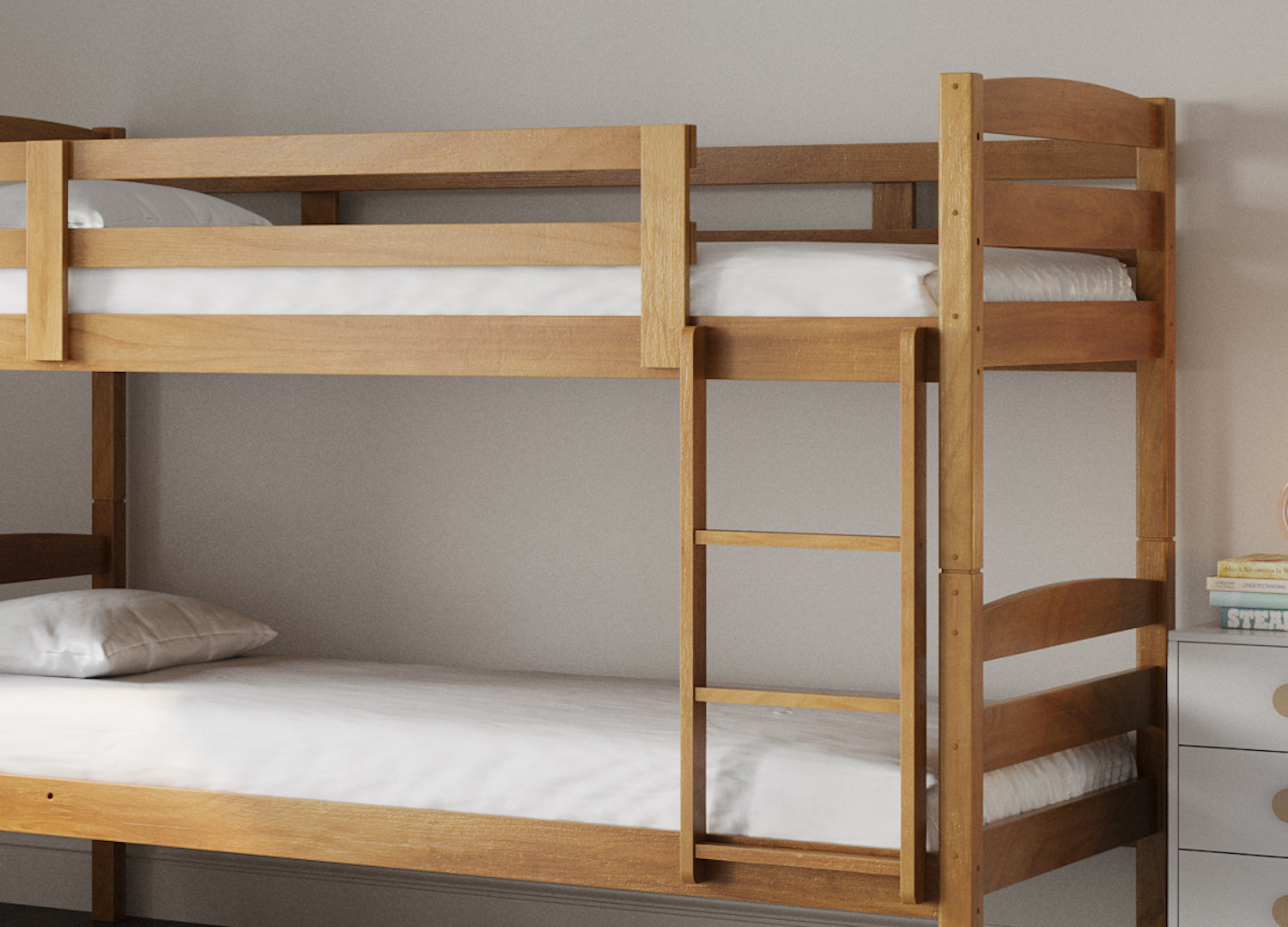 Tripoli Pine Solid Wood Bunk Bed — view 2