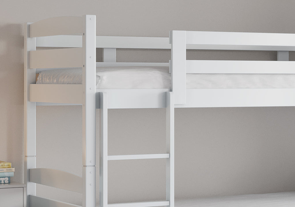 Tripoli White Solid Wood Bunk Bed — view 2