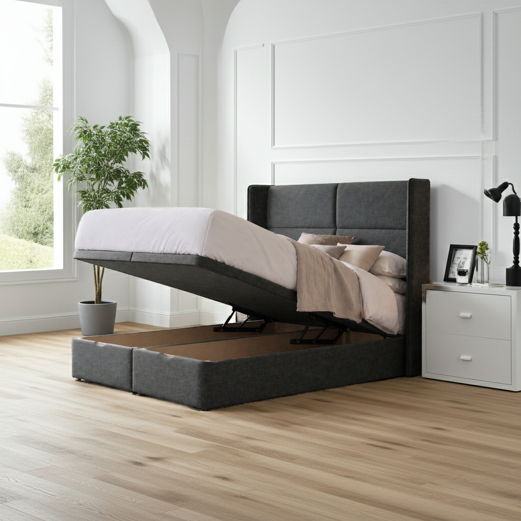 Ava Ottoman Storage Bed Including Headboard