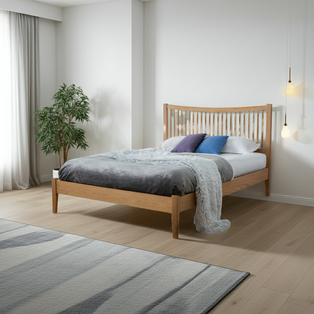 Birlea Berwick Solid Oak Wooden Bed Frame