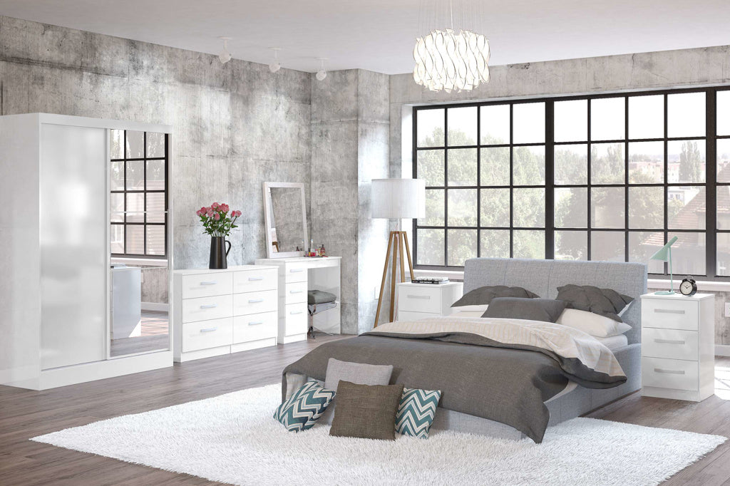 Birlea Lynx White 6 Drawer Chest — view 2