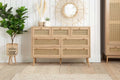 Birlea Croxley Rattan Oak 7 Drawer Chest