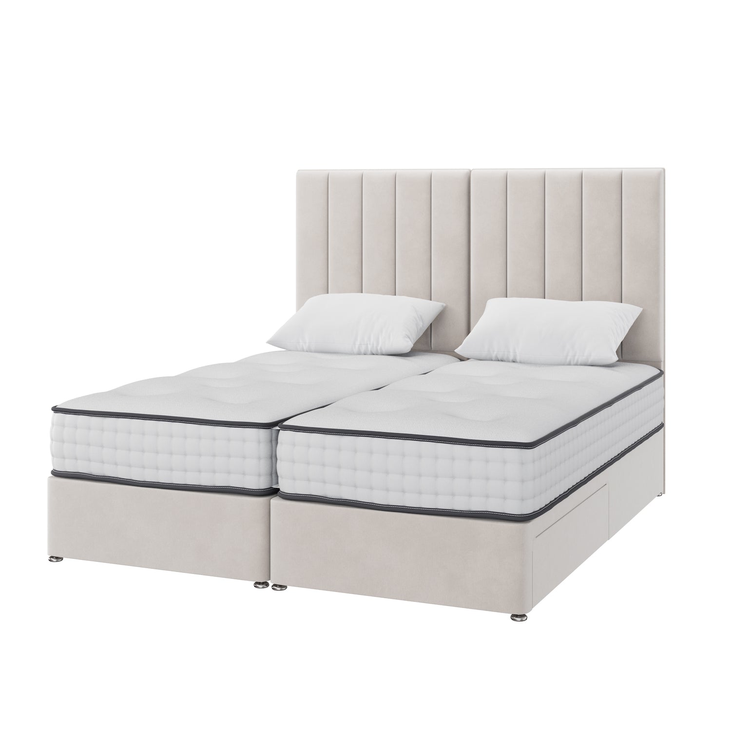 Zip and Link 2000 Pocket Spring Orthopaedic Divan Set
