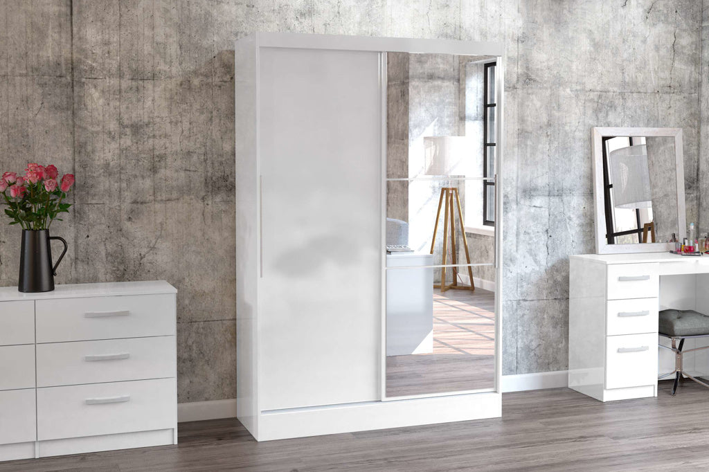 Birlea Lynx White 2 Door Sliding Wardrobe