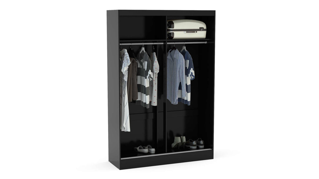 Birlea Lynx Black 2 Door Sliding Wardrobe — view 2