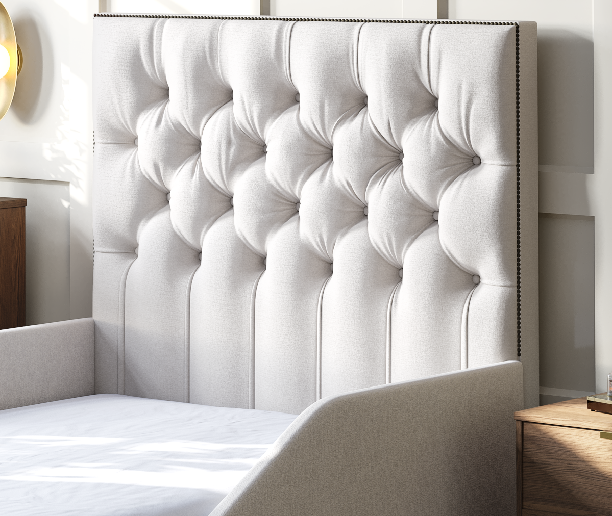 Ellis Kids Ottoman Bed With Safety Rail — view 2