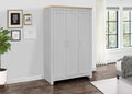 Birlea Highgate Grey & Oak 3 Door Wardrobe