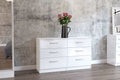 Birlea Lynx White 6 Drawer Chest