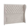 Giovana Chesterfield Wing Floor Standing Headboard