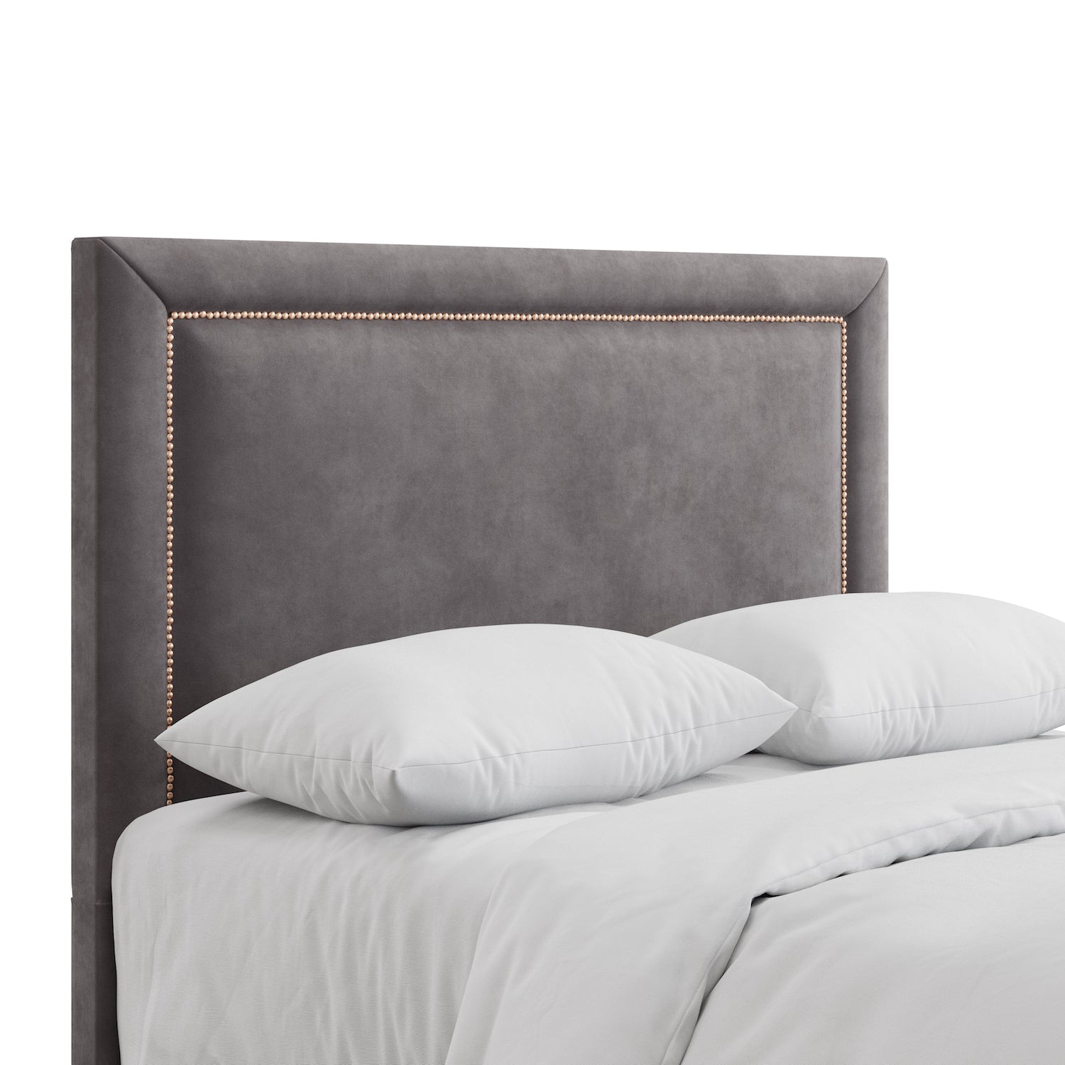 Grace Floor Standing Headboard With Copper Studs
