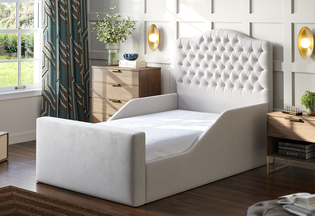 Harper Kids Ottoman Bed With Safety Rail