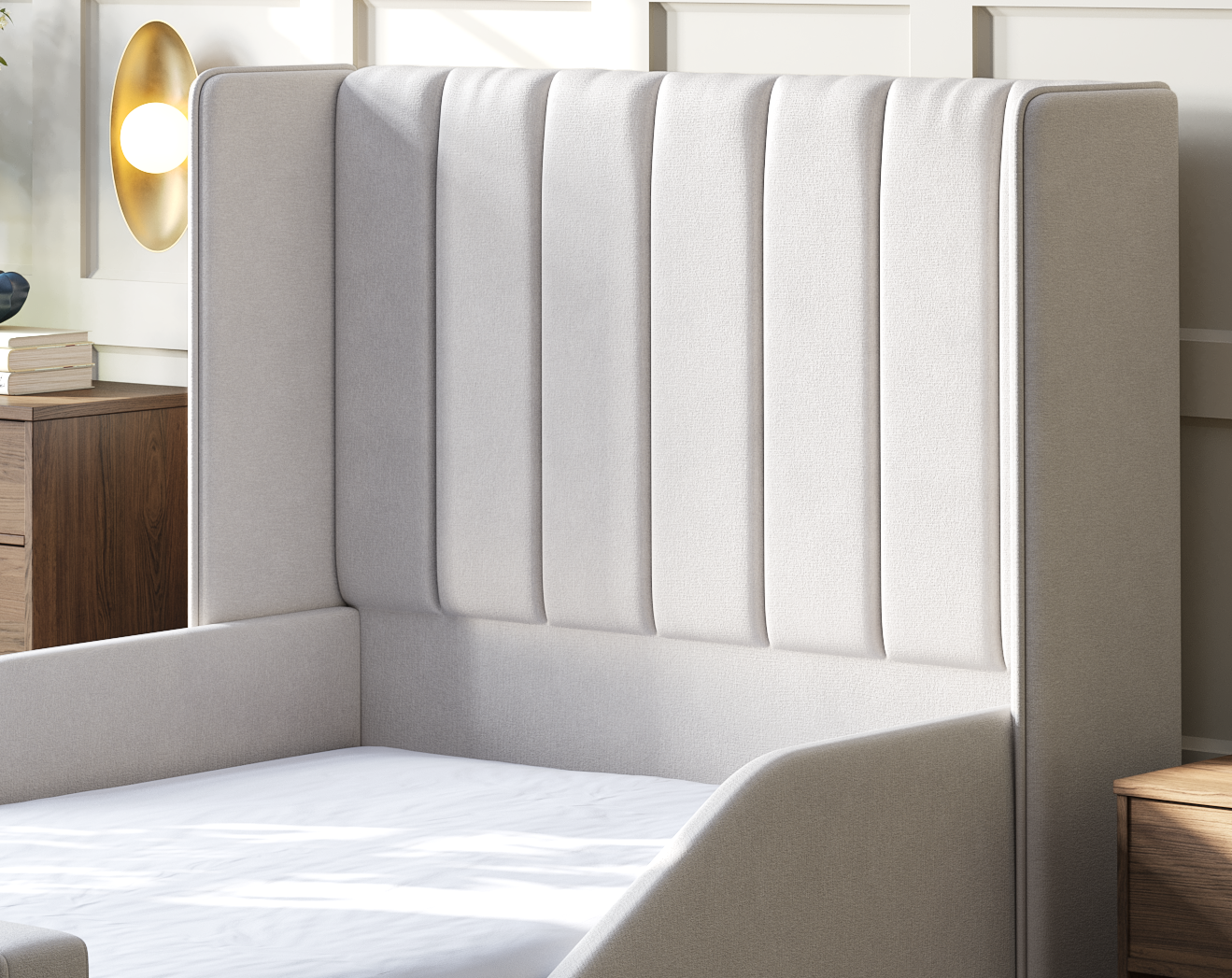 Kaydie Kids Ottoman Bed With Safety Rail — view 2