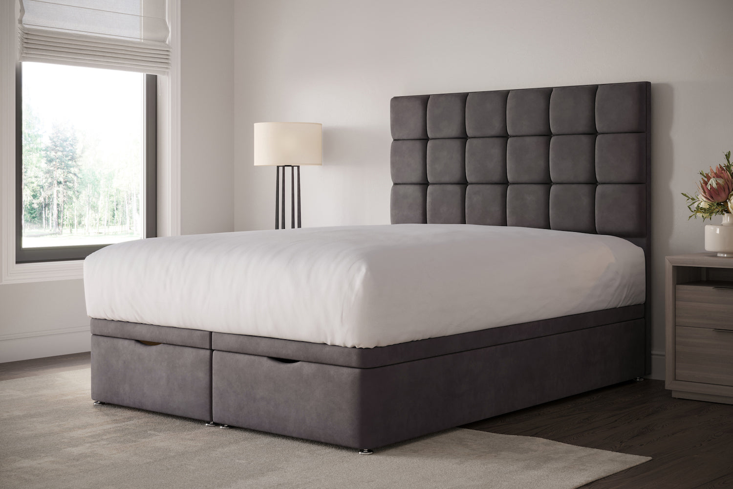 Lexi Ottoman Storage Bed Including Headboard — view 2