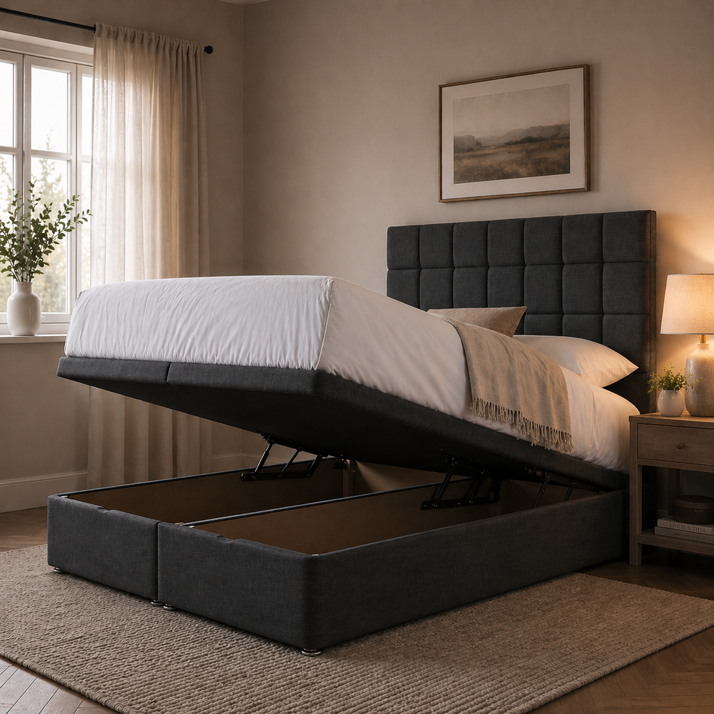 Lexi Ottoman Storage Bed Including Headboard