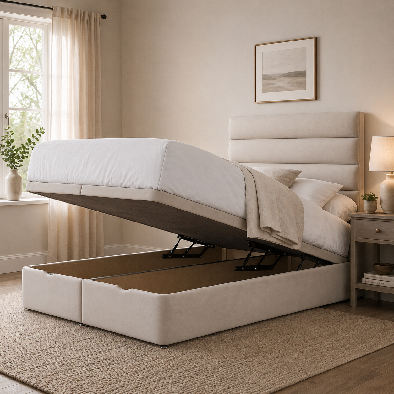 Mungo Ottoman Storage Bed Including Headboard