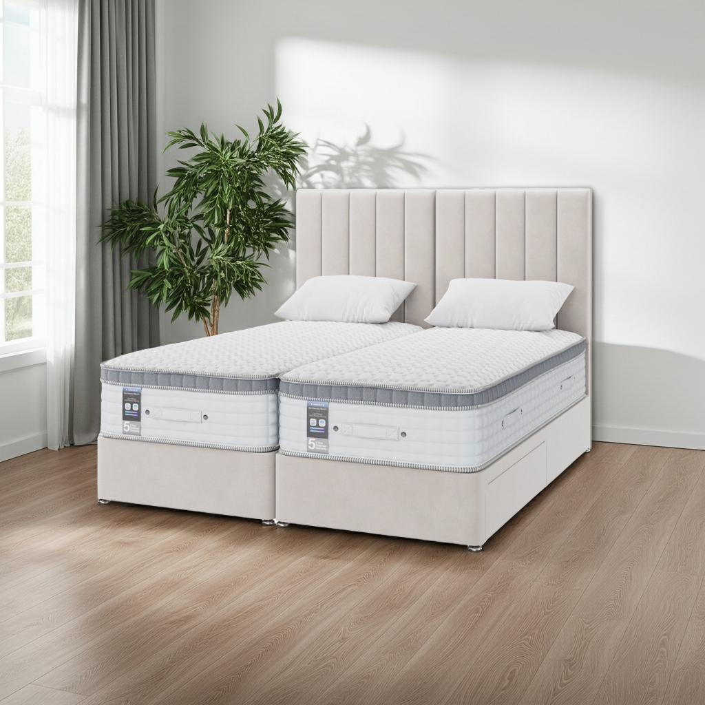 Zip and Link Peninsula 4000 Pocket Spring Divan Set