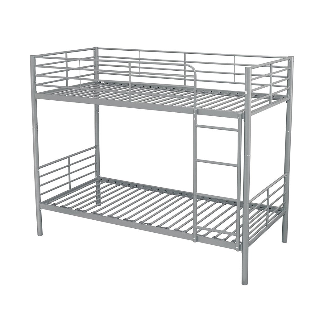 LPD Apollo Silver Metal Bunk Bed