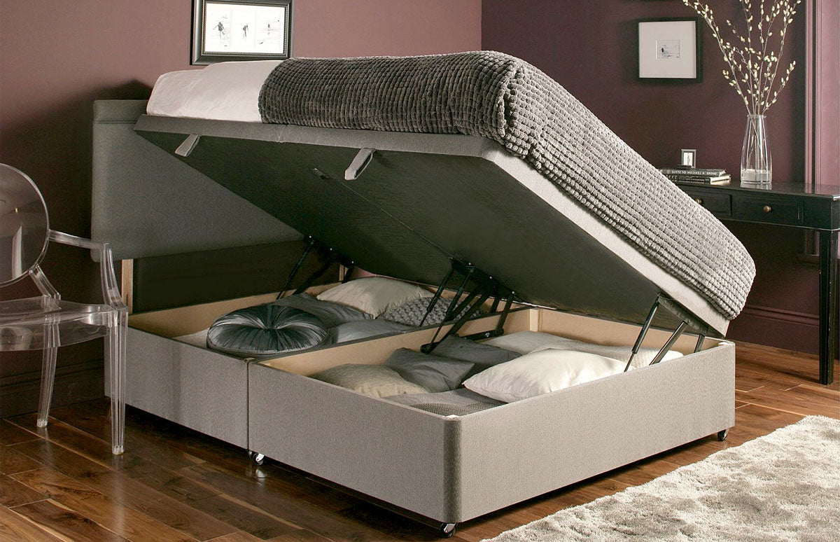 Plush Velvet Ottoman Storage Divan Base